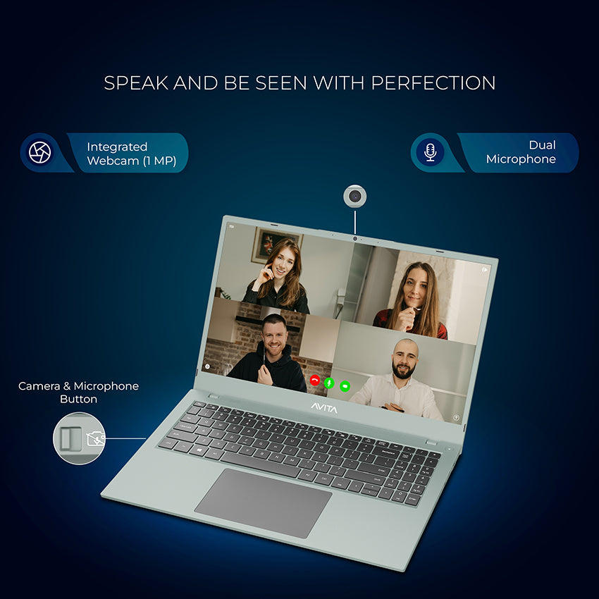 AVITA Liber E 12th Gen Intel core i3 Upto 4.40 GHz 8GB RAM 512GB SSD Expandable Upto 2TB  Windows 11 Home Thin & Light Silver 1.84 Kg